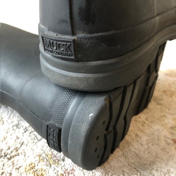 Muck Boots Women's Muck Originals Black Pull-On Rain Boots with Bows OMW000, US7 - Picture 2 of 15